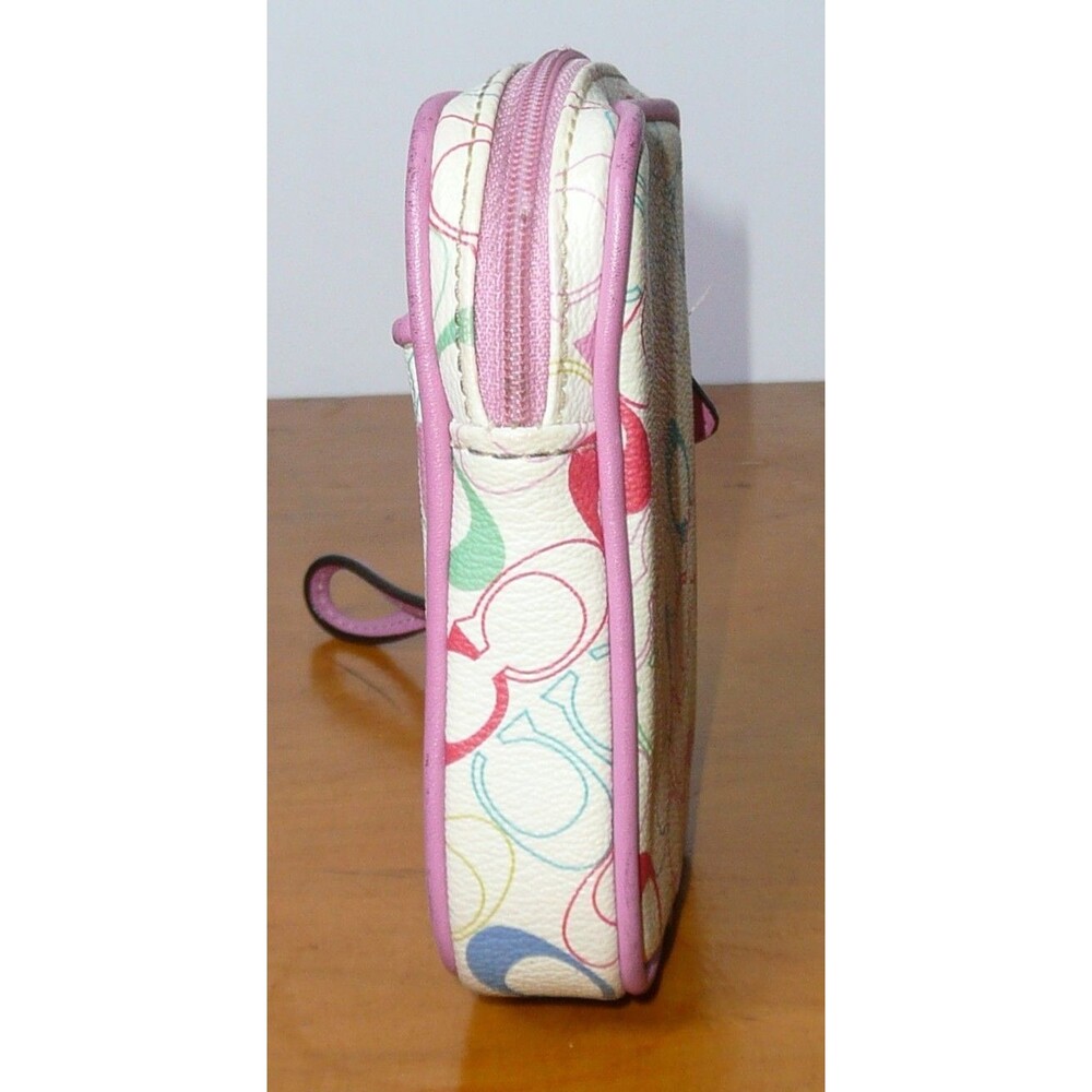 Extremely Rare VTG Coach Y2K Pop Floral Monogram C Digital Camera Wristlet Pouch - Picture 4 of 6